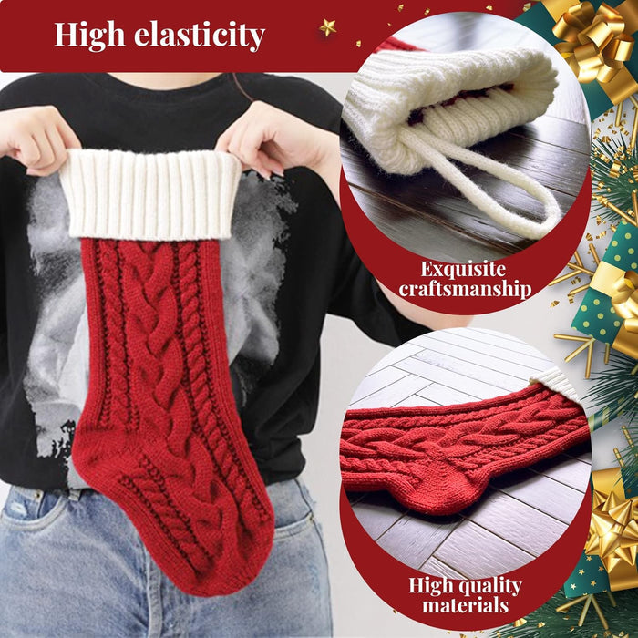 2023 Personalized Christmas family Christmas Stockings, Customized Christmas Gifts(Made of acrylic yarn)