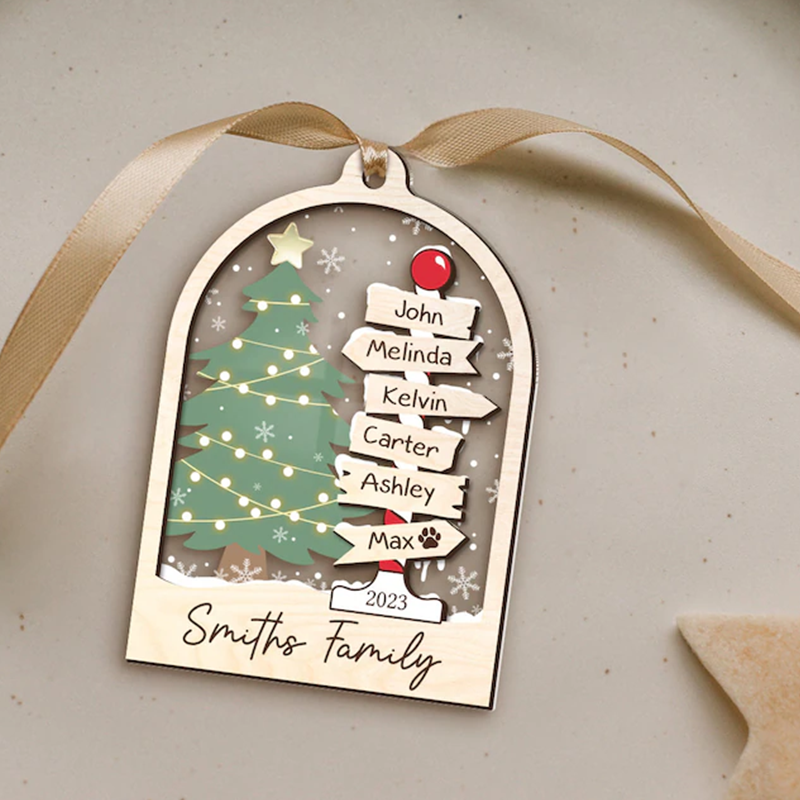 Personalized Christmas Trees For Home Decoration 2023 – Elevate Your Home with Unique Family Ornaments