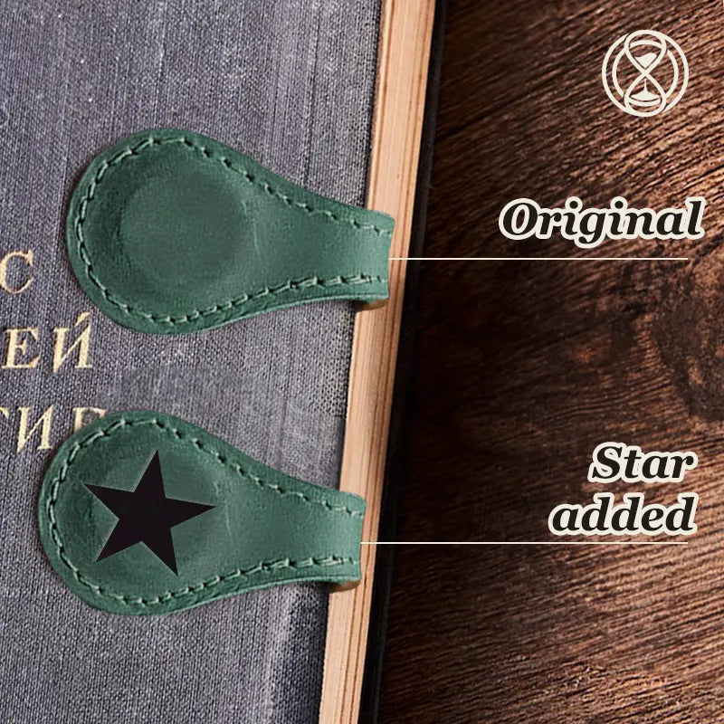 Personalized Leather Magnetic Bookmark - Personalized Leather Bookmark - Custom Leather Bookmark - Custom Name Bookmark- Leather Magnetic Bookmark