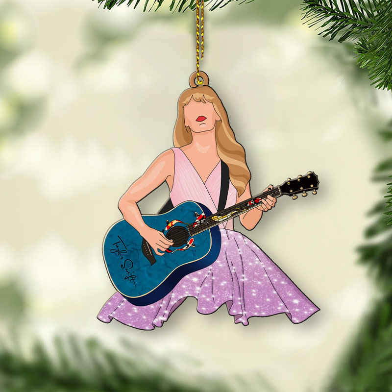 Taylor Swift Ornament Personalized - Taylor Swift Merch - Taylor Swift Christmas Ornament - Custom Eras Tour Ornament