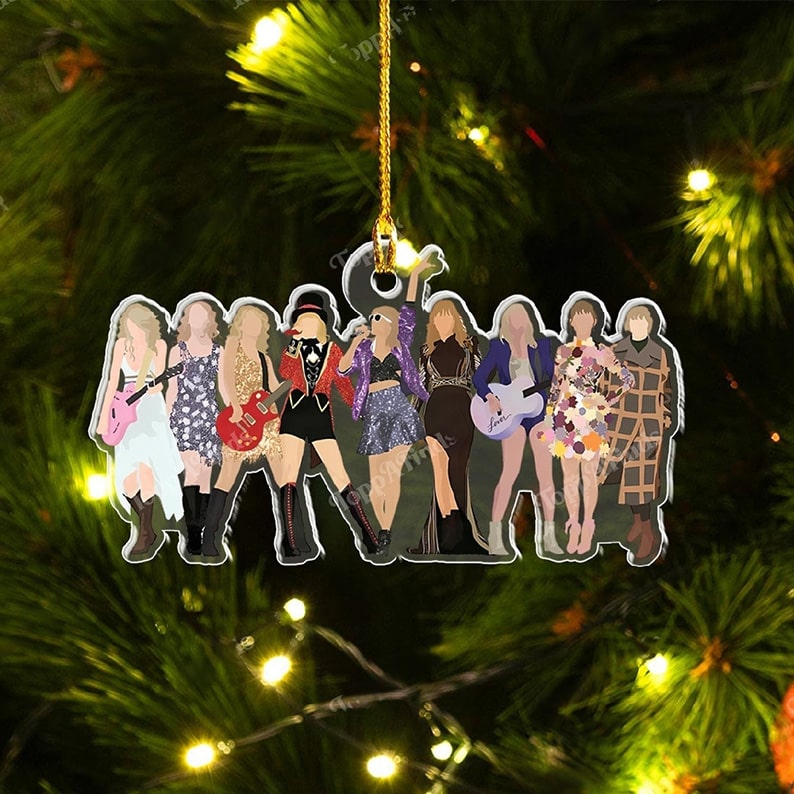 Taylor Christmas Ornament - Taylor Christmas Ornament Shape, Albums as Books, Custom Swiftie Fan Gifts 2023 Christmas Memorial