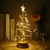 Custom name Christmas crystal tree lights
