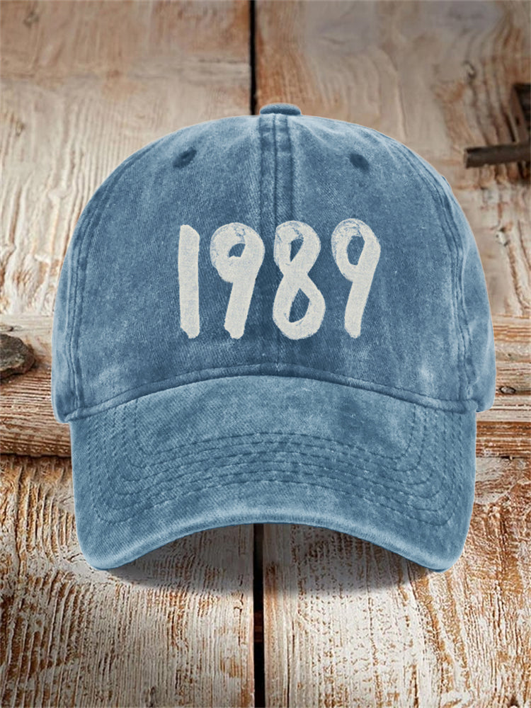 Swiftie Blue cap - Taylor Swift Cap For Fan Gifts - 1989 Graphic Vintage Washed Cap - Taylor Swift Hat