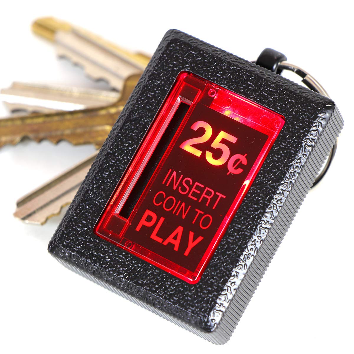 An Insert Coin Arcade Key-Chain That Actually Lights Up