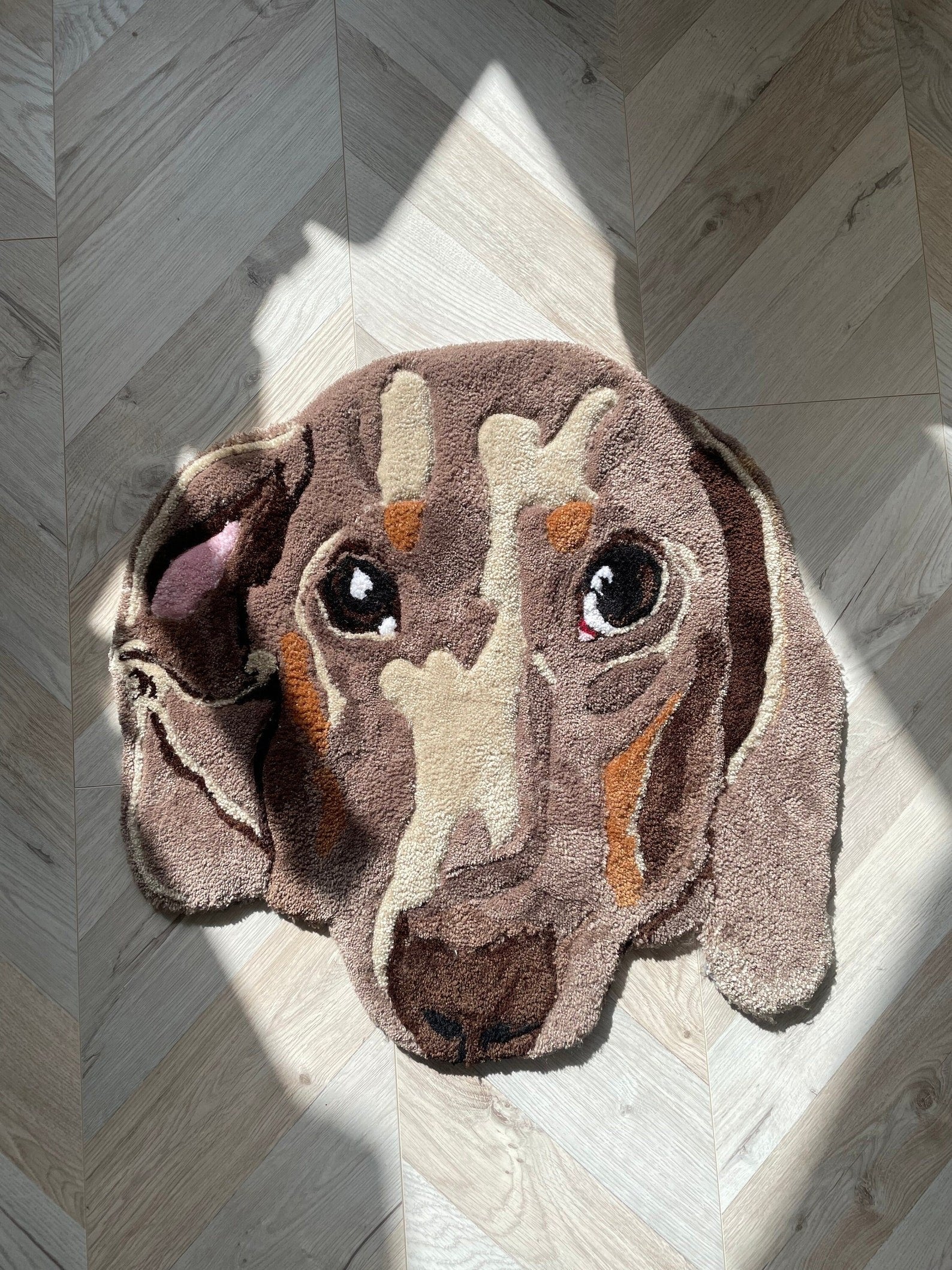 Personalised Pet Dog Portrait Rug - Custom Pet Portrait Tufting Rug - Personalized Unique Animal Rug, Pet Lover Gift