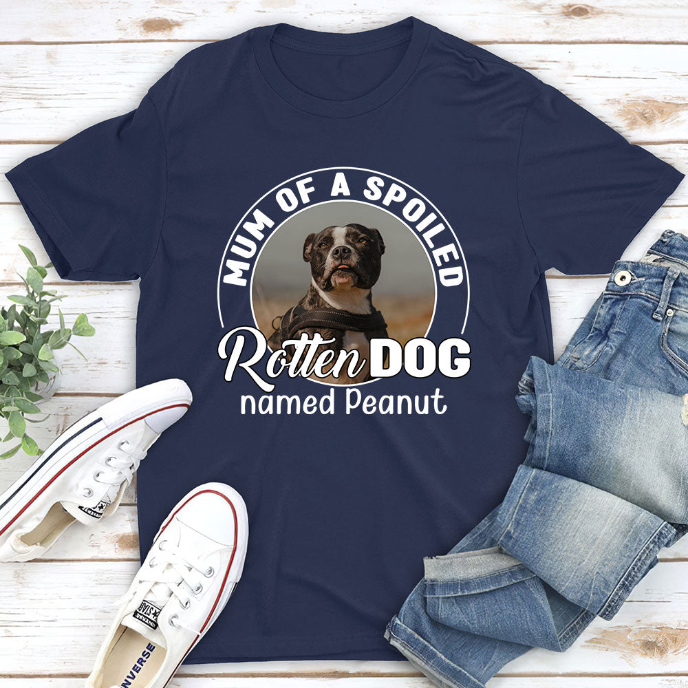 Spoiled Rotten Dog Photo - Personalized Custom Unisex T-shirt
