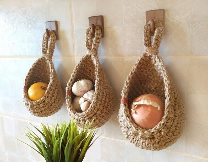 LAST DAY 50% OFF-Hanging Wall Vegetable Fruit Baskets