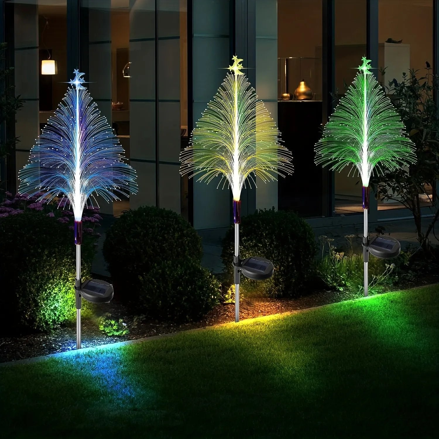 7 Color Changing Solar Christmas Trees Lights🎄