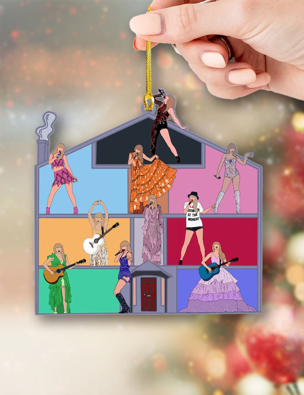 Taylor Swift Eras Tour Lover House Ornament Shape Swiftie Christmas - Taylor Swift Ornament - taylor swift christmas tree ornament