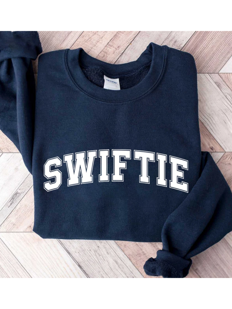 T.S. Letter Print Sweatshirt - Taylor Swift Sweatshirt - Taylor Swift Era Sweatshirt