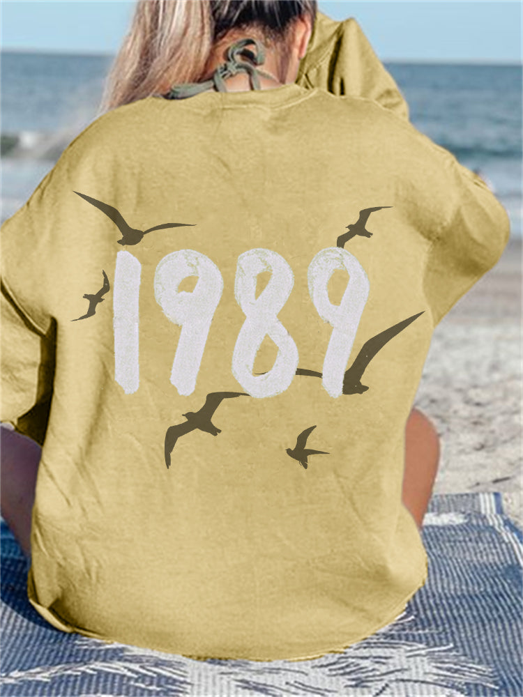 1989 Special Edition Seagulls Graphic Sweatshirt - Taylor Swift Sweatshirt For 1989 Fan Gifts - Taylor Swift Era Sweatshirt