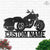 Custom HD Trikes Glide Motorcycle Metal Wall Art , Personalized Motorcycle Garage Name Sign