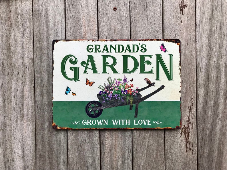 Personalised Garden Sign, Vegetable Garden, Vegetable Patch Metal Sign, Outdoor Sign, Personalised Gift