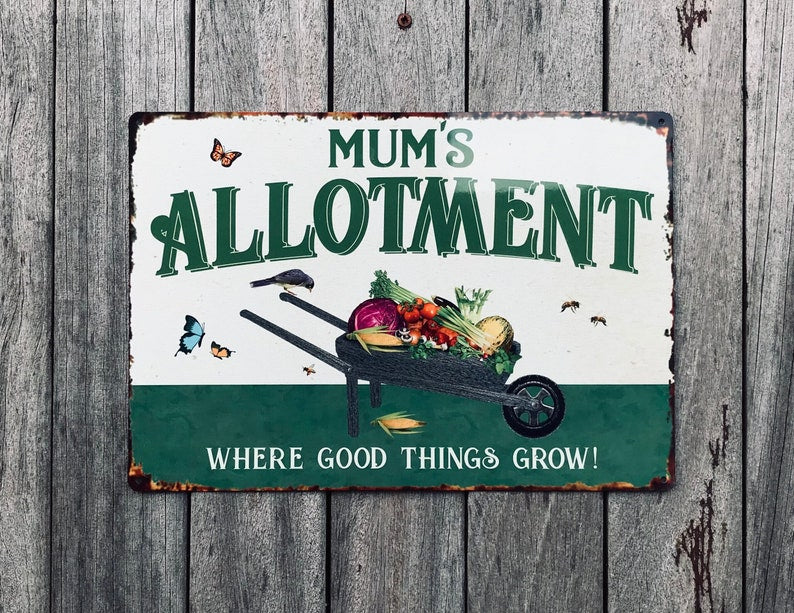 Allotment Sign Personalised, Vegetable Garden, Vegetable Patch Sign, Personalised Gift