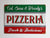 Personalised Pizzeria Sign, Pizza Kitchen, Wall Art, Kitchen Decor, Custom Metal Sign