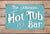 Hot Tub and Bar Sign Personalised, Metal Retro Sign, Personalised Gift