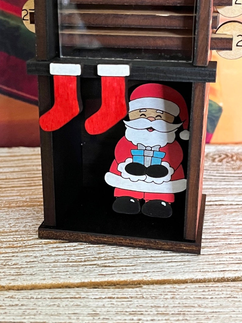 Santa Down the Chimney Countdown Advent Calendar